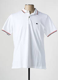 Polo stretch manches courtes blanc BROWN JURY homme