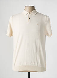 Pull stretch manches courtes beige BROWN JURY homme