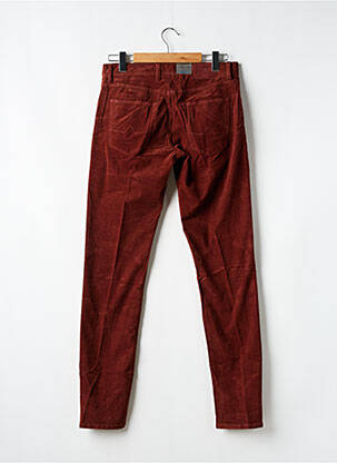 Pantalon slim tissage velours taille normale orange ALBERTO homme