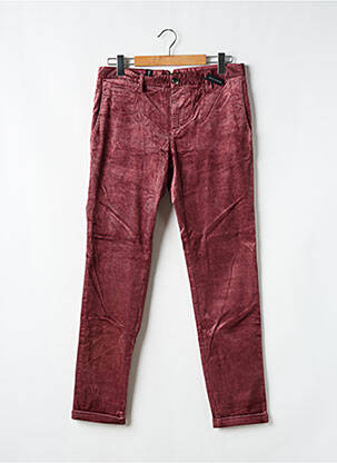Pantalon chino stretch taille normale rose ALBERTO homme