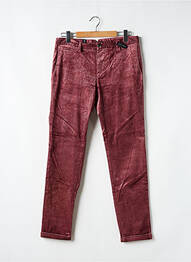 Pantalon chino stretch taille normale rose ALBERTO homme