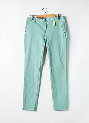 Pantalon chino tissage popeline taille normale vert ALBERTO homme