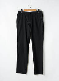 Pantalon chino tissage popeline taille normale noir ALBERTO homme