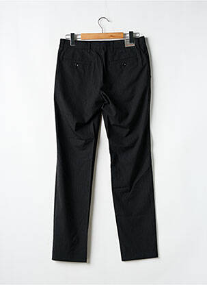 Pantalon chino tissage popeline taille normale noir ALBERTO homme