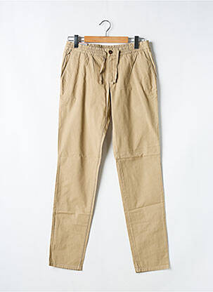 Pantalon chino tissage popeline taille normale beige ALBERTO homme