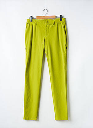 Pantalon chino fermeture zippée sous rabat avec crochet taille normale vert ALBERTO homme