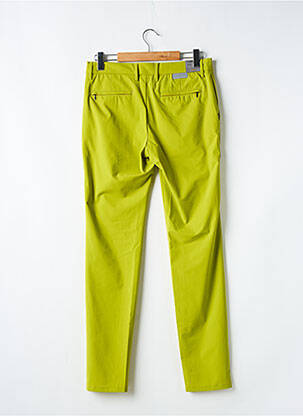Pantalon chino fermeture zippée sous rabat avec crochet taille normale vert ALBERTO homme