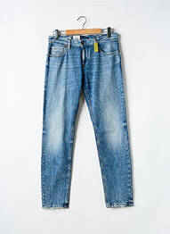 Jeans coupe droite stretch taille normale bleu ALBERTO homme