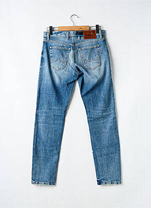 Jeans coupe droite stretch taille normale bleu ALBERTO homme