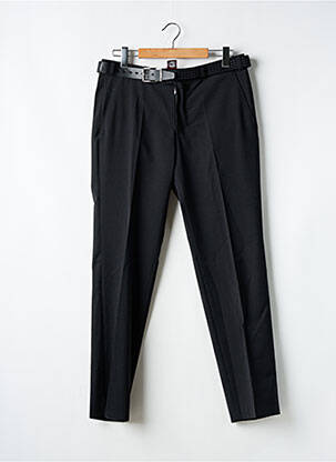 Pantalon droit tissage chiné taille normale noir M.E.N.S homme
