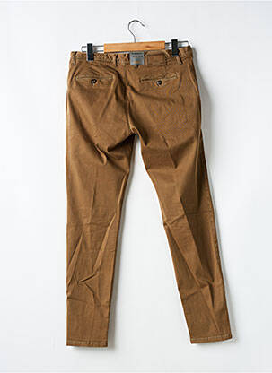 Pantalon chino tissage popeline taille basse marron ALBERTO homme