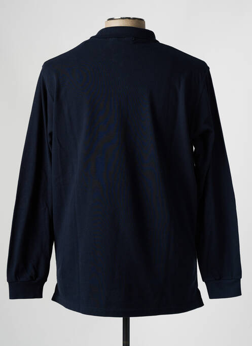 Polo manches longues manches longues bleu BROWN JURY homme