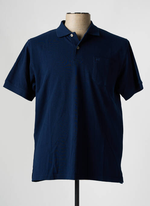 T-shirt broderie manches courtes bleu BROWN JURY homme