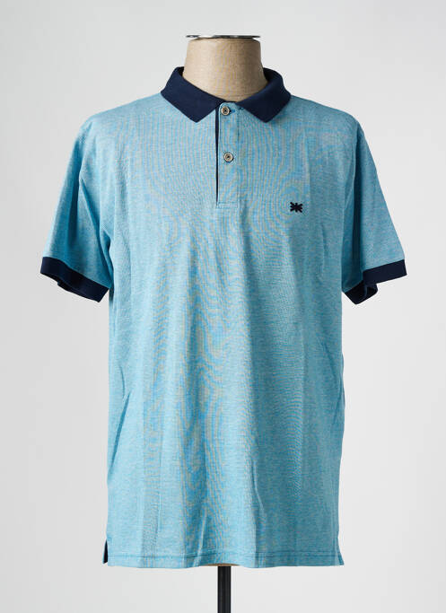 Polo bleu BROWN JURY pour homme