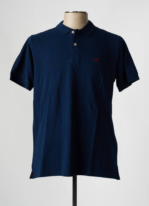 Polo bleu BROWN JURY pour homme