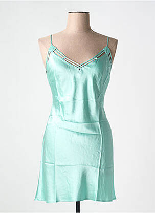 Nuisette/combinette col v bleu MARJOLAINE femme
