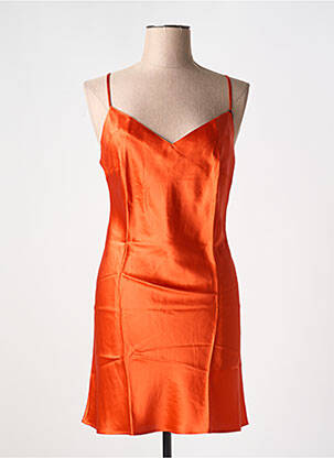 Nuisette/combinette col v orange MARJOLAINE femme