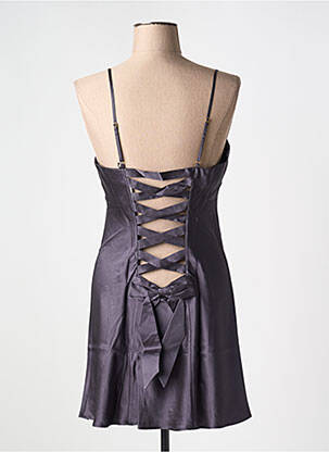 Nuisette/combinette col v gris MARJOLAINE femme