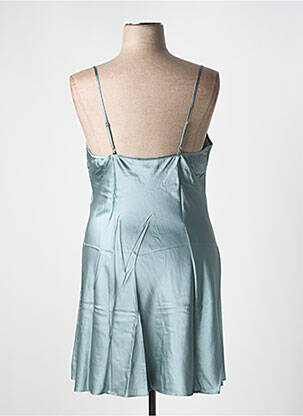 Nuisette/combinette effet matière satinée bleu MARJOLAINE femme