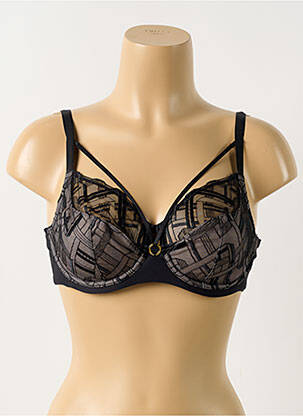 Soutien-gorge broderie haut soutien-gorge emboitant noir CHANTELLE femme