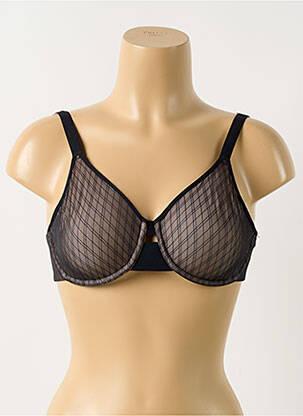 Soutien-gorge légère et transparente haut soutien-gorge emboitant noir CHANTELLE femme