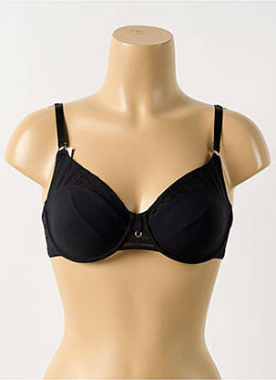 Soutien-gorge effet matière satinée haut soutien-gorge emboitant noir GEMMA femme