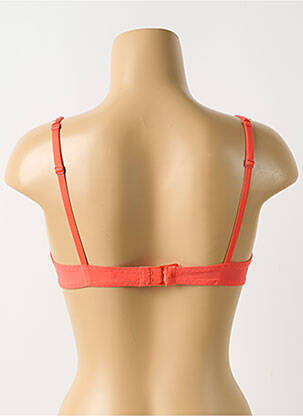 Soutien-gorge effet matière satinée haut soutien-gorge balconnet orange SIMONE PERELE femme