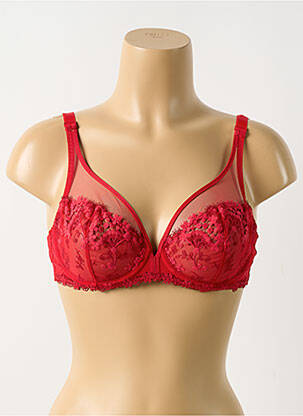 Soutien-gorge légère et transparente haut soutien-gorge emboitant rouge SIMONE PERELE femme
