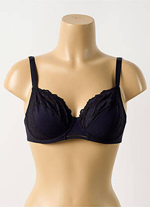 Soutien-gorge broderie haut soutien-gorge emboitant bleu MAISON LEJABY femme
