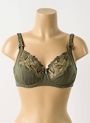 Soutien-gorge effet matière satinée haut soutien-gorge emboitant vert PRIMA DO3 femme