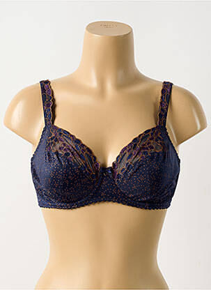 Soutien-gorge effet matière satinée haut soutien-gorge emboitant bleu PRIMADONNA femme