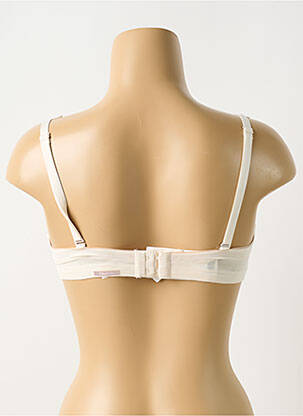 Soutien-gorge effet matière satinée haut soutien-gorge moulé beige CHANTELLE femme