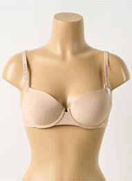 Soutien-gorge effet matière satinée haut soutien-gorge moulé chair SIMONE PERELE femme