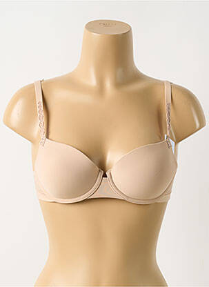Soutien-gorge effet matière satinée haut soutien-gorge moulé chair SIMONE PERELE femme