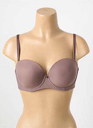 Soutien-gorge haut soutien-gorge moulé haut soutien-gorge moulé beige BARBARA femme