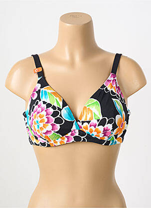 Haut de maillot de bain haut soutien-gorge moulé haut soutien-gorge moulé noir CHERRY BEACH femme