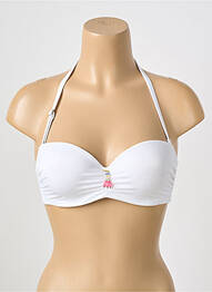 Haut de maillot de bain haut bandeau haut bandeau blanc ANTIGEL femme