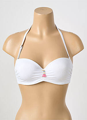 Haut de maillot de bain haut bandeau haut bandeau blanc ANTIGEL femme