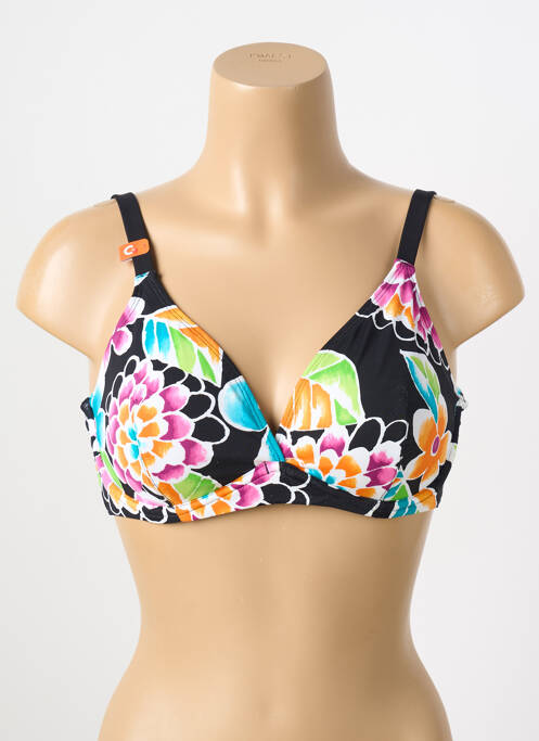 Haut de maillot de bain noir CHERRY BEACH pour femme