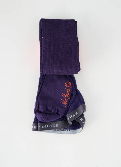 Collants violet BERTHE AUX GRANDS PIEDS femme