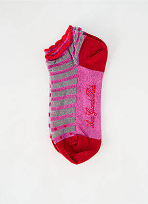 Chaussettes stretch rose BERTHE AUX GRANDS PIEDS femme