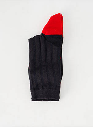 Chaussettes maille opaque rouge BERTHE AUX GRANDS PIEDS femme