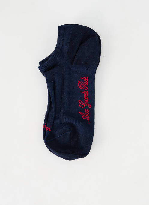 Chaussettes bleu BERTHE AUX GRANDS PIEDS pour femme