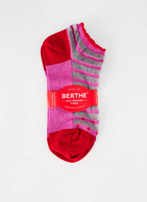 Chaussettes rose BERTHE AUX GRANDS PIEDS pour femme