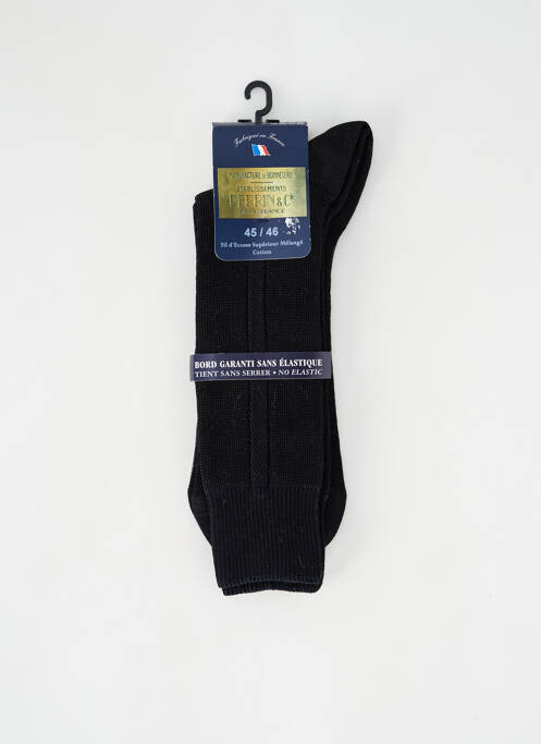 Chaussettes noir PERRIN pour homme