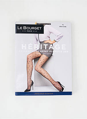 Collants imprimé pois gris LE BOURGET femme