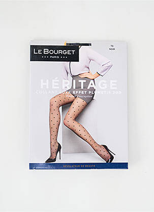 Collants imprimé pois noir LE BOURGET femme