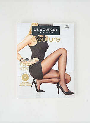 Collants tissage voile gris LE BOURGET femme
