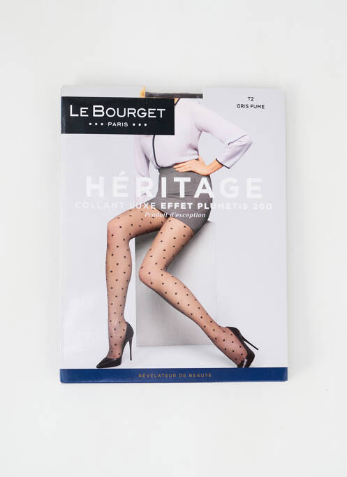 Collants gris LE BOURGET pour femme