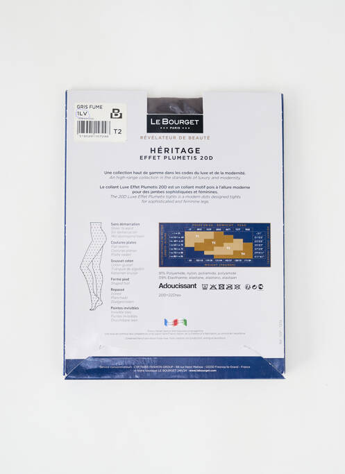 Collants gris LE BOURGET pour femme